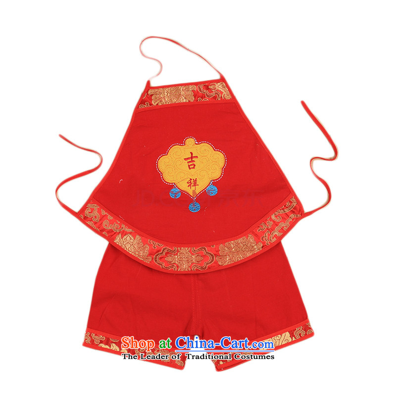 The newborn baby infant diarrhea pure cotton red poverty that summer shorts cotton poverty eradication of that care 10399 Red 52