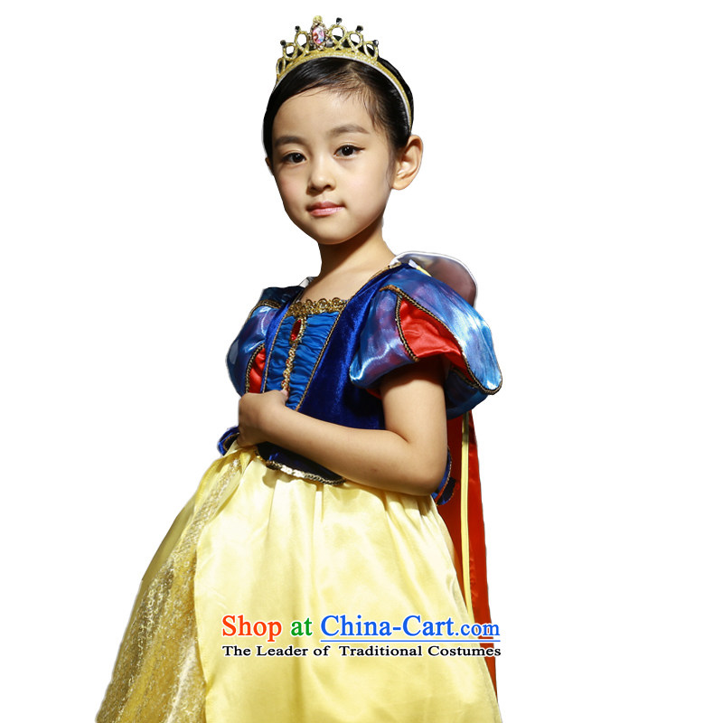 Bathing in the staff of the estate children Snow White Dress autumn and winter girls dress skirt princess skirt Halloween costumes figure of 140