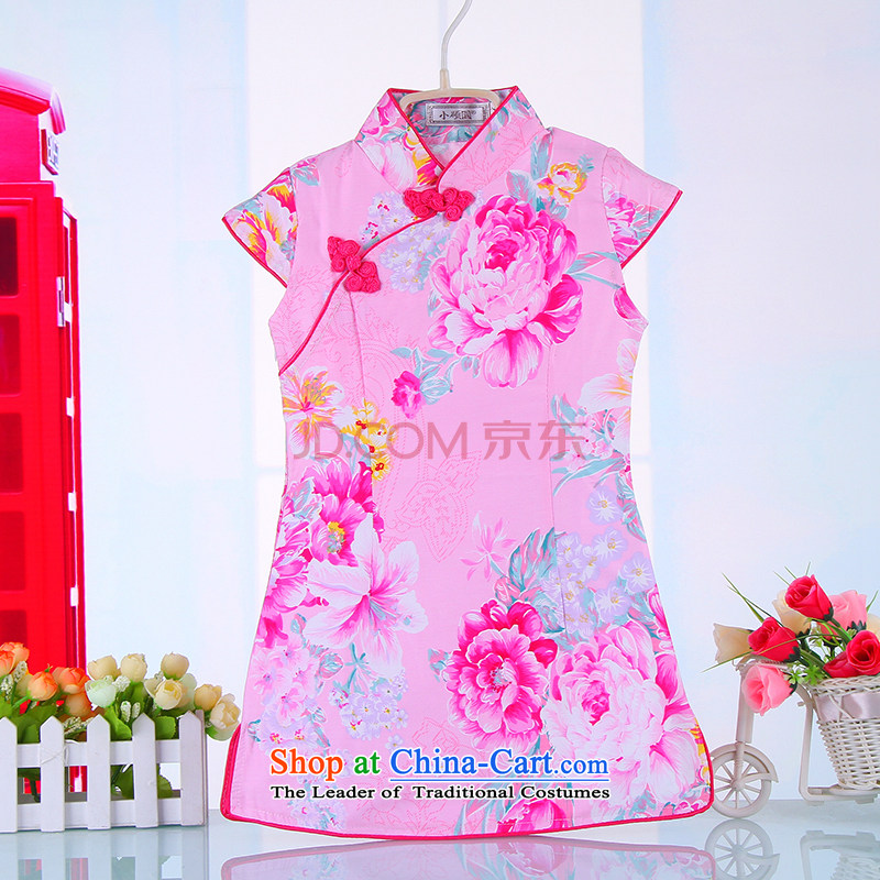 Summer boutique-old baby girl babies cotton blended cloth robes girls aristocratic ocean air Tang dynasty China wind girls 4000 Blue 140 Bunnies Dodo xiaotuduoduo) , , , shopping on the Internet