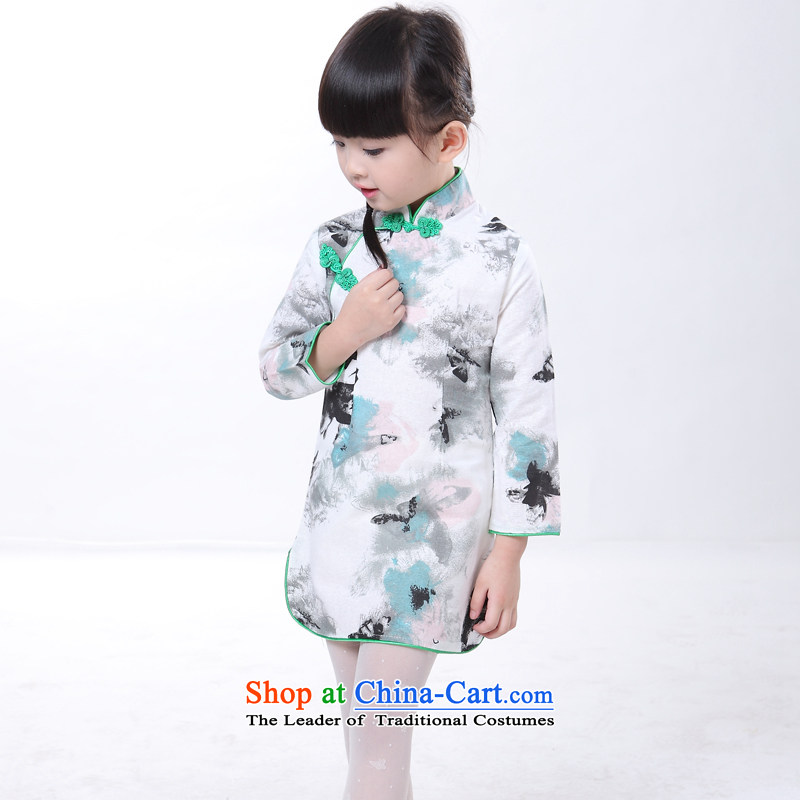 2015 children's wear ethnic girls Qipao) children fall short of small and medium-sized child cheongsam dress with parent-child load map color 6 120-130 Hyun era (xuanshidai) , , , shopping on the Internet