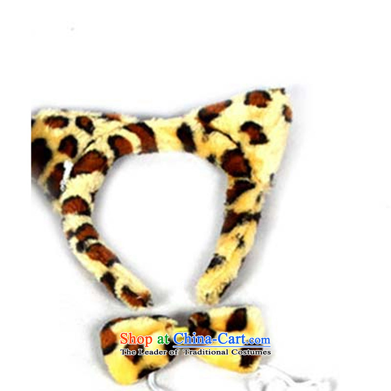 Adjustable leather case package children's entertainment props long tail animal kits tiger disguised as 80CM) tail length (yellow leopards tail, leather case package has been pressed shopping on the Internet