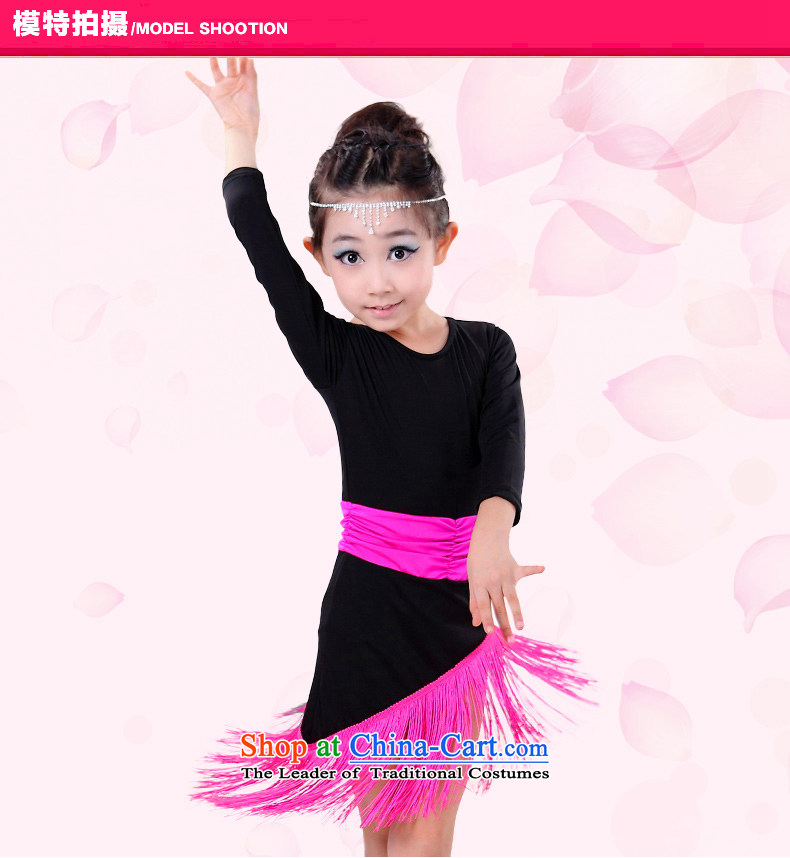 Dream arts children Latin dance skirt girls Latin dance wearing costumes and female long-sleeved Latin dance services edging of red hangtags 150 is suitable for Picture, prices, 140-150cm brand platters! The elections are supplied in the national character of distribution, so action, buy now enjoy more preferential! As soon as possible.