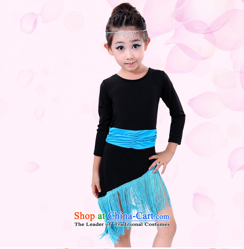 Dream arts children Latin dance skirt girls Latin dance wearing costumes and female long-sleeved Latin dance services edging of red hangtags 150 is suitable for Picture, prices, 140-150cm brand platters! The elections are supplied in the national character of distribution, so action, buy now enjoy more preferential! As soon as possible.