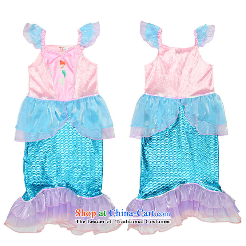 Fantasy to send girls school performance apparel girls birthday gift for the role play mermaid dresses princess skirt mermaid 110cm5-6 code, a party (magikparty) , , , shopping on the Internet