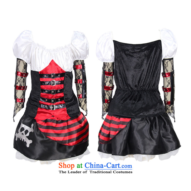 Fantasy Halloween costume party elementary school girls show Dress Photography dress role play pirates replacing girls pirates skirt skirt 140cm, pirate fantasy party (magikparty) , , , shopping on the Internet