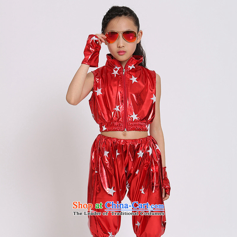 Children jazz dance costumes to boys and girls serving Modern Dance Dance by street children services early childhood stage kit TZ1002-0018 red 140 thousand Sze qianshiman () , , , shopping on the Internet