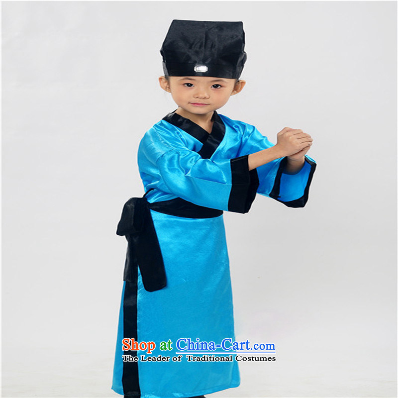 The Confucius Institute of children's clothing Confucian Education Teaching Mr. ancient rituals wearing apparel, dark gray, 160, will crown the monkey , , , shopping on the Internet