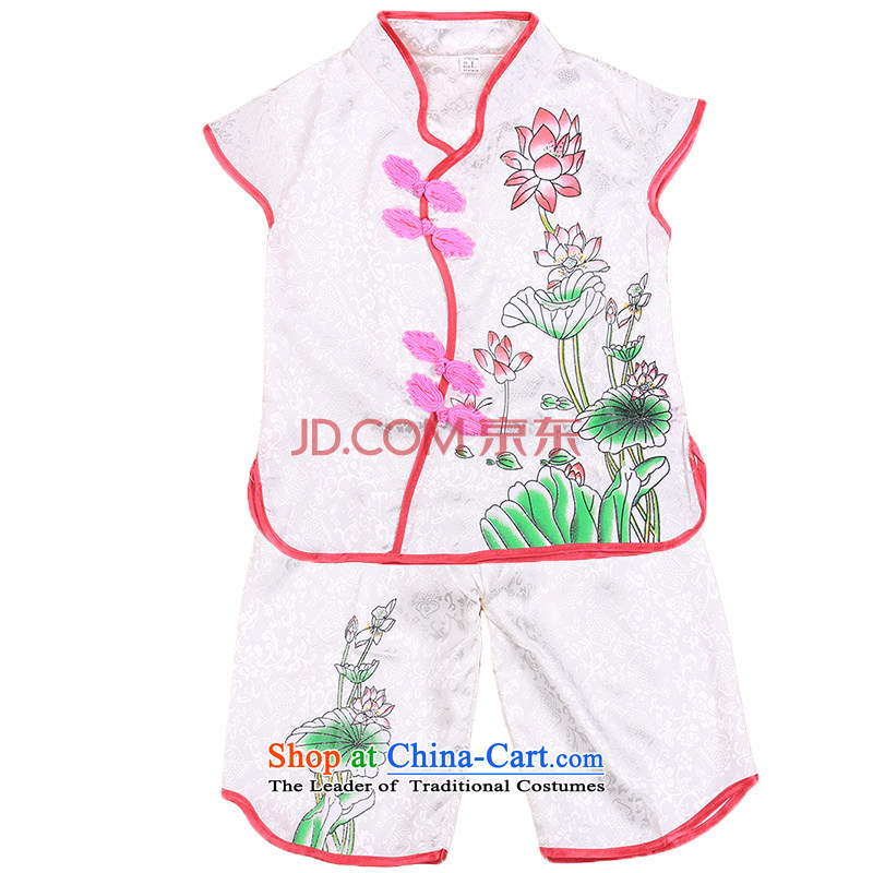Small and more new stylish children 2015 Tang dynasty girls vest shorts Summer Package your baby to dance performances of ethnic pink 110 serving small and Dodo xiaotuduoduo) , , , shopping on the Internet