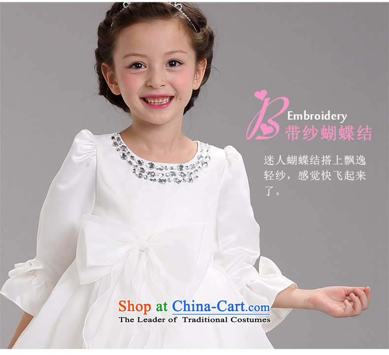 The spirit of children's wear dresses birds children girls princess skirt with long-sleeved Kids Performances autumn girls Flower Girls bon bon white dress who are large long sleeved shirt with white collar Pearl 160 pictures, prices, brand platters! The elections are supplied in the national character of distribution, so action, buy now enjoy more preferential! As soon as possible.