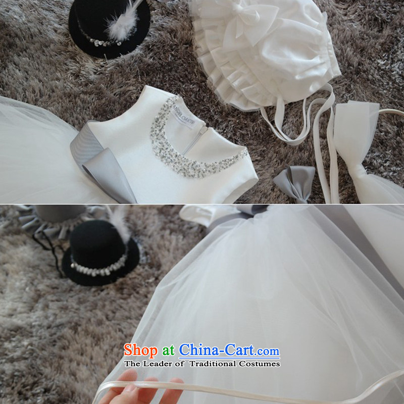 M High State Children's dress skirt girls princess skirt bon bon skirt Flower Girls wedding dress piano skirt will fall 1680 White 150 female m high state (MKOSBANX) , , , shopping on the Internet