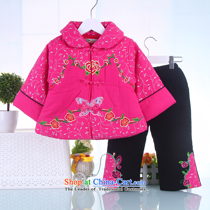 The girl children's wear winter clothing new child Tang Dynasty New Year Ãþòâ Kit Infant Garment 2-5 years old red 120 Bunnies Dodo xiaotuduoduo) , , , shopping on the Internet