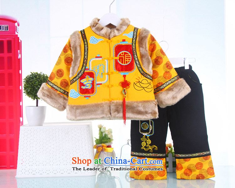 2015 New girl children for winter auspicious baby Tang Dynasty Package children aged 1-7 Tang dynasty yellow 100 pictures, prices, brand platters! The elections are supplied in the national character of distribution, so action, buy now enjoy more preferential! As soon as possible.