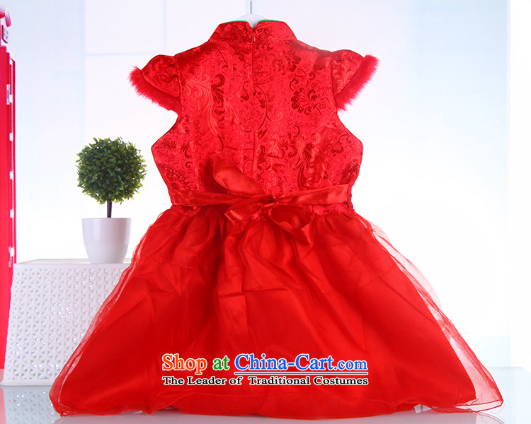 The girl child skirts autumn and winter cheongsam dress infant baby princess dress skirts national performances Tang red 150 pictures, prices, brand platters! The elections are supplied in the national character of distribution, so action, buy now enjoy more preferential! As soon as possible.