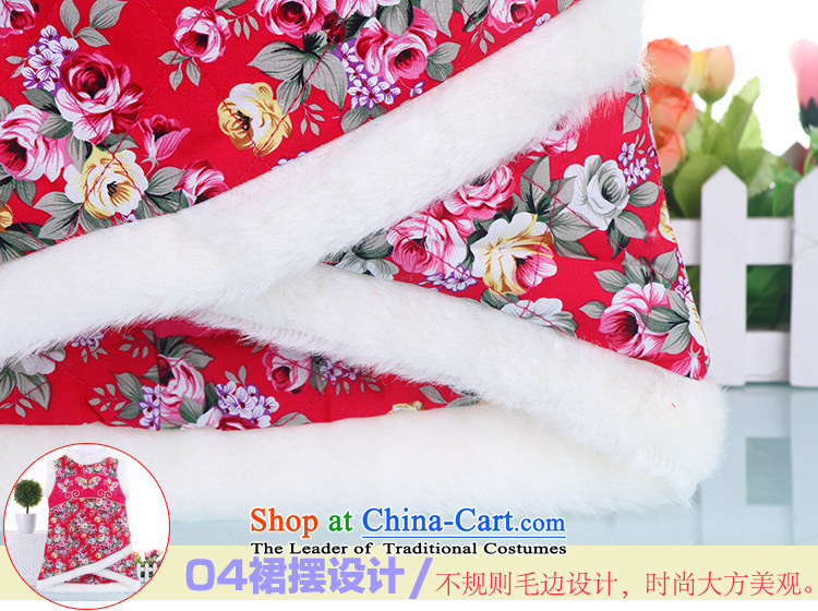 Children fall and winter Tang Gown skirt infant age dress infant Tang Gown, a hair clip cotton cheongsam dress rose 90 pictures, prices, brand platters! The elections are supplied in the national character of distribution, so action, buy now enjoy more preferential! As soon as possible.