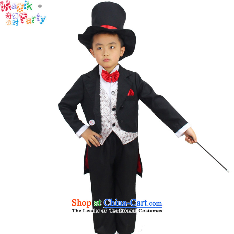 Fantasy Halloween costume party Boys School will dress birthday gift masquerade small magician costumes 105cm3-4 magician code of small fantasy party (magikparty) , , , shopping on the Internet