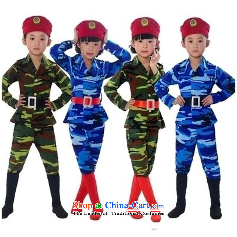 Uniformed services kindergarten children show 61 camouflage for boys and girls will stage costumes and Army Green 120cm, core and involved (rvie.) , , , shopping on the Internet