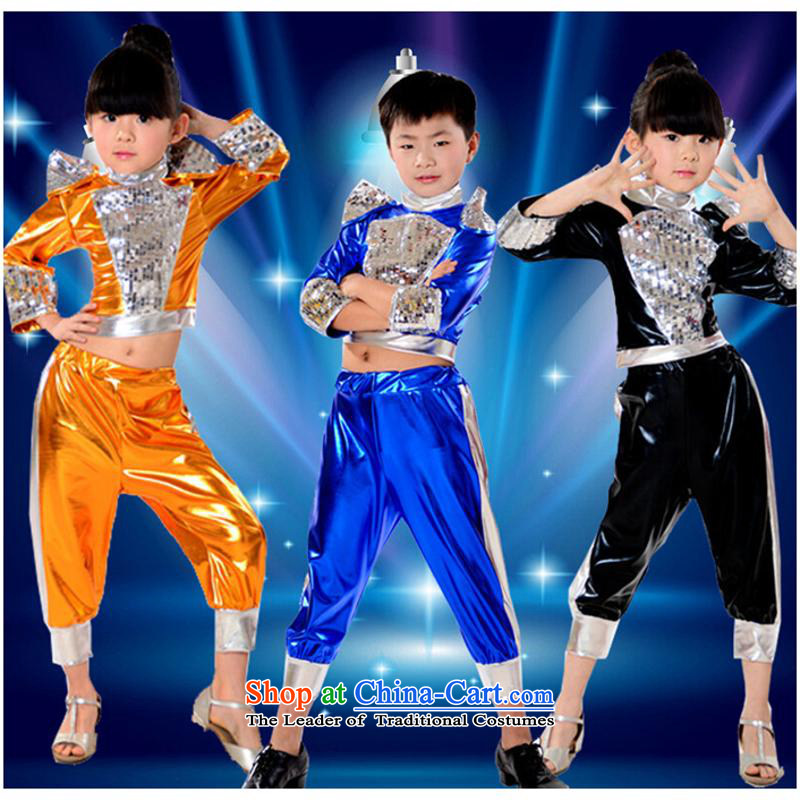 61. Children will show girls of early childhood services jazz dance costumes jazz dance will children blue (in accordance with the American 110cm, leyier) , , , shopping on the Internet