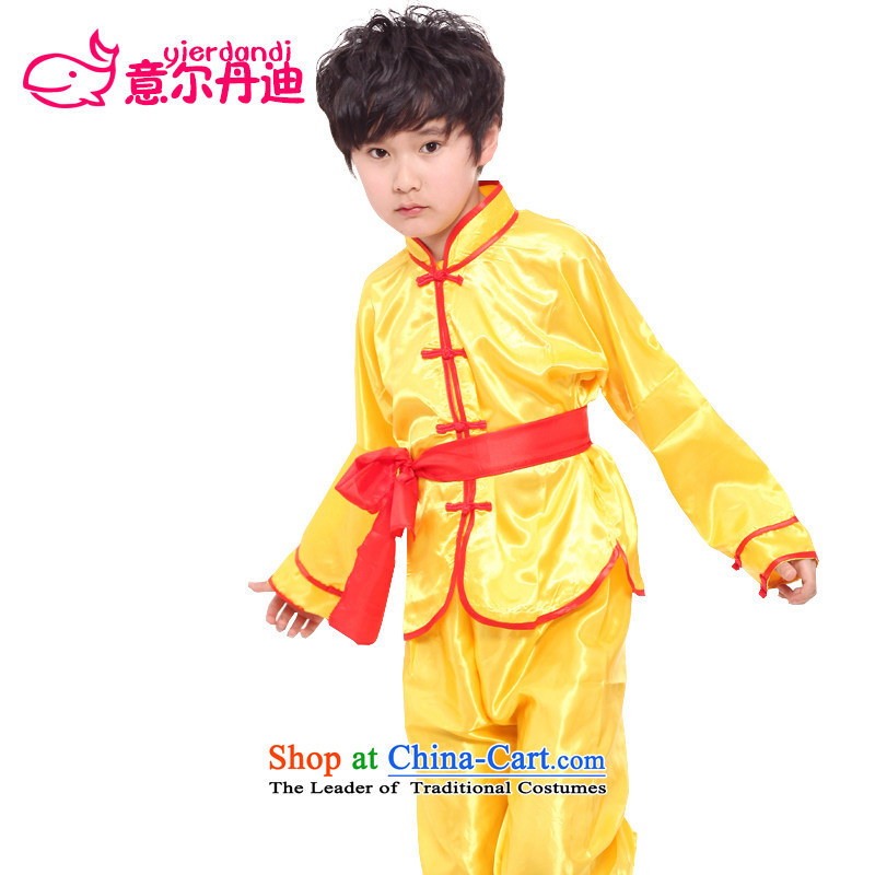 Dandi Children's intention to exercise clothing martial arts performances services for boys and girls will long-sleeved costumes and Kung Fu Tai Chi services services of Chinese kung fu red 170, meaning, the wearing of Dundee (yierdandi) , , , shopping on