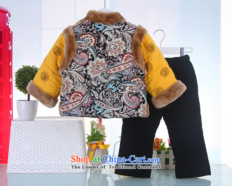 Tang Dynasty children fuyuo pure cotton Birthday Gifts Tang Dynasty New Year service Tang dynasty baby winter clothing yellow 110 pictures, prices, brand platters! The elections are supplied in the national character of distribution, so action, buy now enjoy more preferential! As soon as possible.