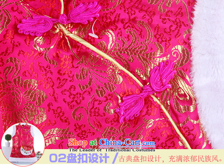 The girl child during the spring and autumn winter cheongsam dress Tang dynasty children age dress princess birthday baby Princess Returning Pearl cotton vest Services folder red 110 pictures, prices, brand platters! The elections are supplied in the national character of distribution, so action, buy now enjoy more preferential! As soon as possible.
