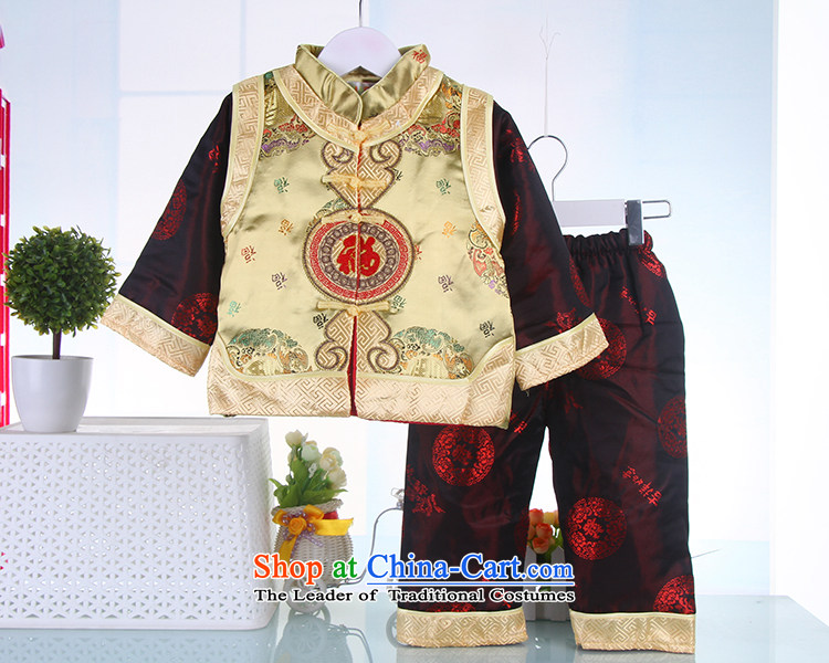 2015 Winter, Boy long-sleeved damask Tang Dynasty Package 100 days baby birthday Dress Photography services blue 80 pictures, prices, brand platters! The elections are supplied in the national character of distribution, so action, buy now enjoy more preferential! As soon as possible.