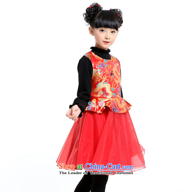 The risk of the bubbling children will dress girls qipao winter New Year Services China wind red 150 yard, risking the bubble (maopaopao) , , , shopping on the Internet