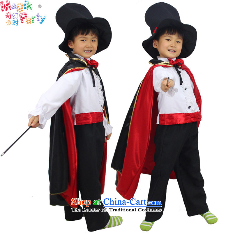 Fantasy Halloween costume party boy kindergarten performance apparel birthday party clothing child photography services magician costumes 145cm11-12 magician code, a party (magikparty) , , , shopping on the Internet