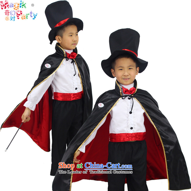 Fantasy Halloween costume party boy kindergarten performance apparel birthday party clothing child photography services magician costumes 145cm11-12 magician code, a party (magikparty) , , , shopping on the Internet