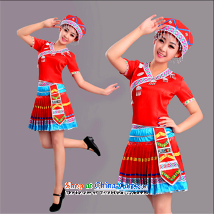 2015 New Hmong minority will serve dance Tujia dance performances of the Yi-Mounting Skirt Services Red S picture, prices, brand platters! The elections are supplied in the national character of distribution, so action, buy now enjoy more preferential! As soon as possible.
