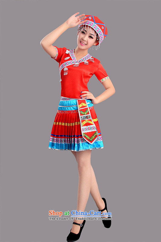 2015 New Hmong minority will serve dance Tujia dance performances of the Yi-Mounting Skirt Services Red S picture, prices, brand platters! The elections are supplied in the national character of distribution, so action, buy now enjoy more preferential! As soon as possible.