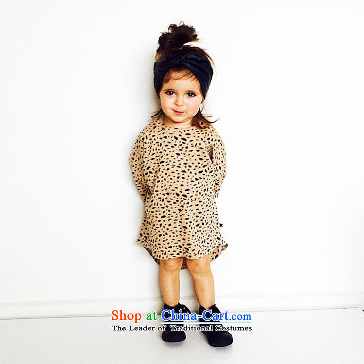 2015 Autumn, foreign trade girls long-sleeved dresses western style leopard small and medium-sized child skirt A202 80-110cm/ Leopard 4 photo on the one hand, prices, brand platters! The elections are supplied in the national character of distribution, so action, buy now enjoy more preferential! As soon as possible.