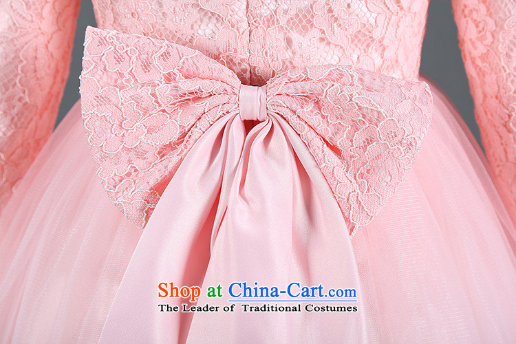 2015 Korean girls skirt autumn, children's wear girls dresses bow tie lace Top Loin of Princess dress skirt pink 140cm photo, prices, brand platters! The elections are supplied in the national character of distribution, so action, buy now enjoy more preferential! As soon as possible.