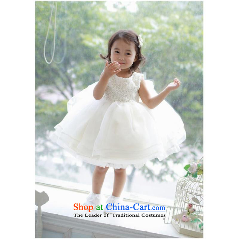 The original foreign trade by 2015 single girls dresses fall new small and medium-sized child Flower Girls dress flowers' skirts and involved 12 White 1.67 (rvie.) , , , shopping on the Internet