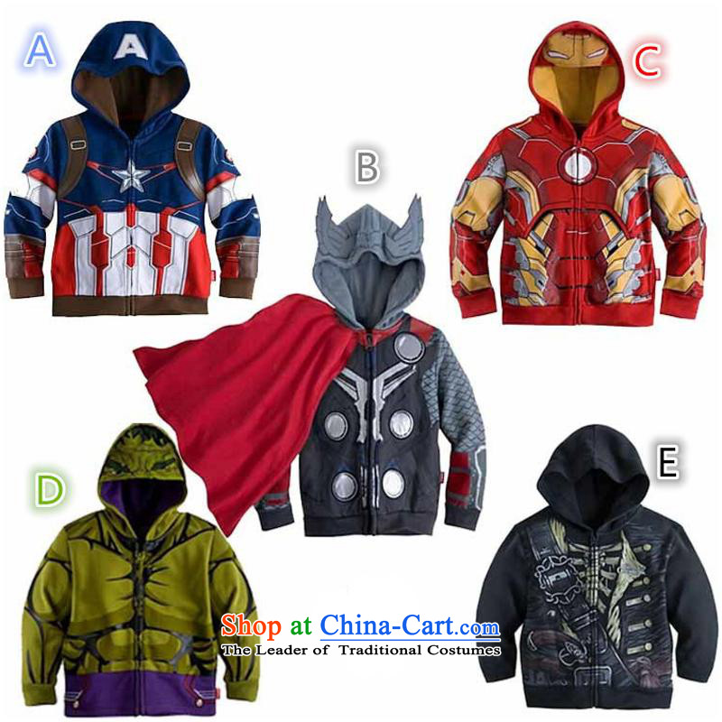 2015 Autumn and winter new children's wear Korean version of small and medium-sized boy cartoon lovely Superman jacket baby leisure jacket N001 Dark Gray 100cm-140cm/1 five hand closely involved (rvie.) , , , shopping on the Internet