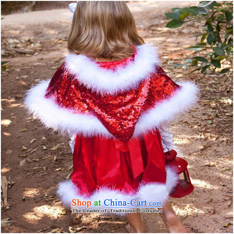 2015 European Christmas girls on New Year chip shawl dresses princess bon bon dress child skirtA200 skirts +hand 5 90cm-130cm_1 shawl