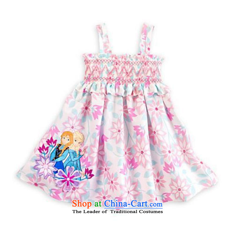 The new version of the original single Korea Foreign Trade girls strap princess dresses and snow Qi Yuan stamp child skirt stamp?90cm-130cm_1 hand 5