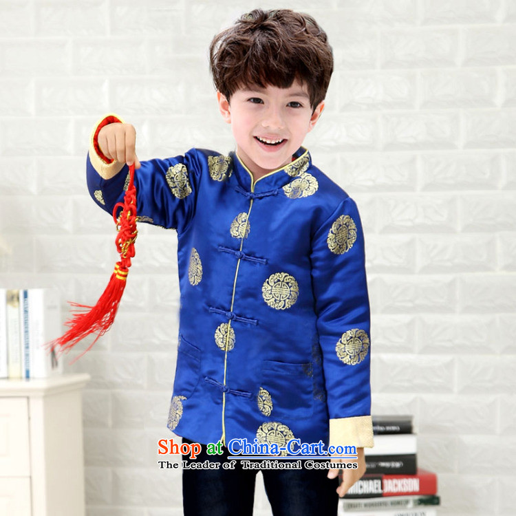 The risk of the bubbling children Tang dynasty during the spring and autumn boy Tang Blouses New Year Service Chinese Dress 3-12 years winter of blue cotton folder 120 yards picture, prices, brand platters! The elections are supplied in the national character of distribution, so action, buy now enjoy more preferential! As soon as possible.