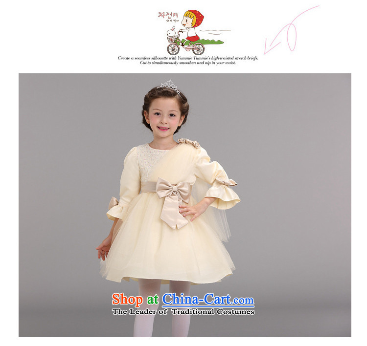 The autumn and winter Load BIG GIRL dresses long-sleeved Fall/Winter Collections children princess bon bon Flower Girls skirt the little girl children Bow Tie Princess skirt CUHK child piano dress yarn skirts champagne color 160 pictures, prices, brand platters! The elections are supplied in the national character of distribution, so action, buy now enjoy more preferential! As soon as possible.