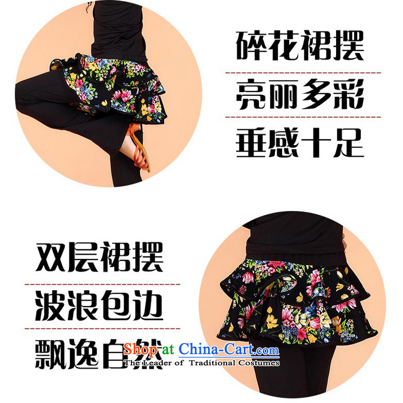 Adjustable leather case package children fall spring saika practitioners trousers girls Dance Dance wearing trousers early childhood Latin Dance Dance trousers black trousers skirt flower 160cm, adjustable leather case package has been pressed shopping on