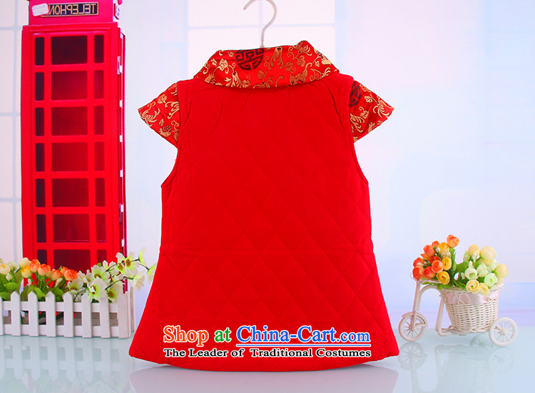 The new 2015 Winter Tang Gown cheongsam dress your baby Princess Pearl cheongsam dress girls warm Tang red 110 pictures, prices, brand platters! The elections are supplied in the national character of distribution, so action, buy now enjoy more preferential! As soon as possible.