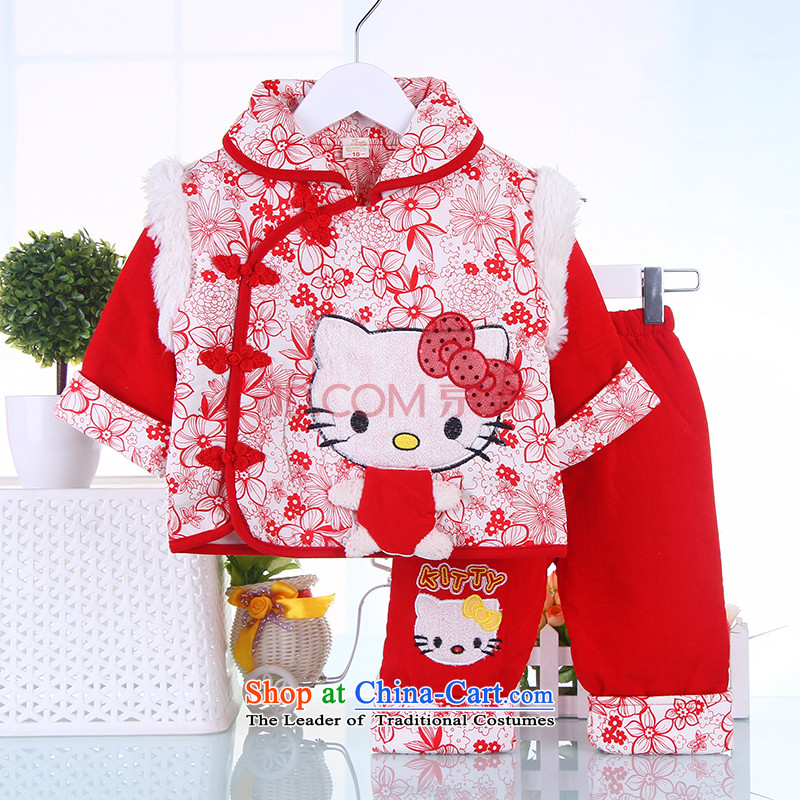 Tang Dynasty infant boys and girls new baby coat thick cotton jacket Betty winter clothing dresses New year red 80, small and Dodo xiaotuduoduo) , , , shopping on the Internet