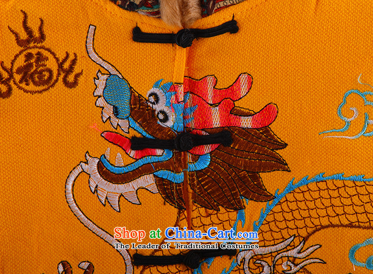Tang Dynasty child autumn and winter infant robes of the dragon, the age of your baby dress kit dragon robe 1-4 years yellow 110 pictures, prices, brand platters! The elections are supplied in the national character of distribution, so action, buy now enjoy more preferential! As soon as possible.