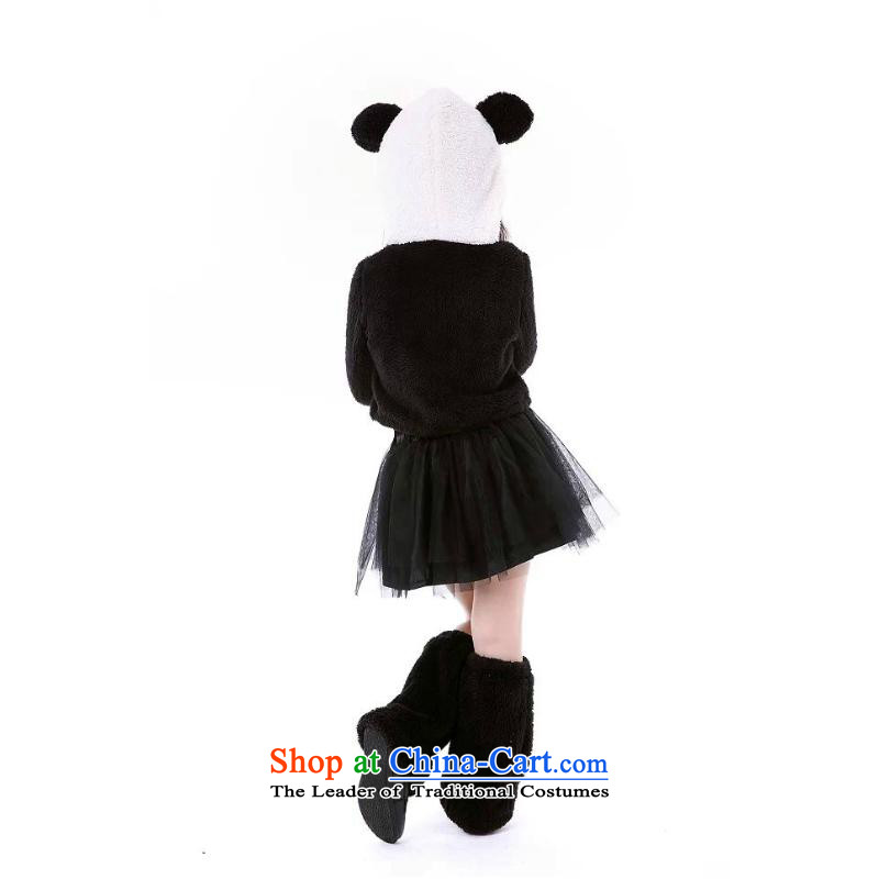 Children's apparel girl section of theatrical performances to #021 cute little panda Halloween cosplay services 61 Dance black are code, with Dell Online shopping has been pressed.