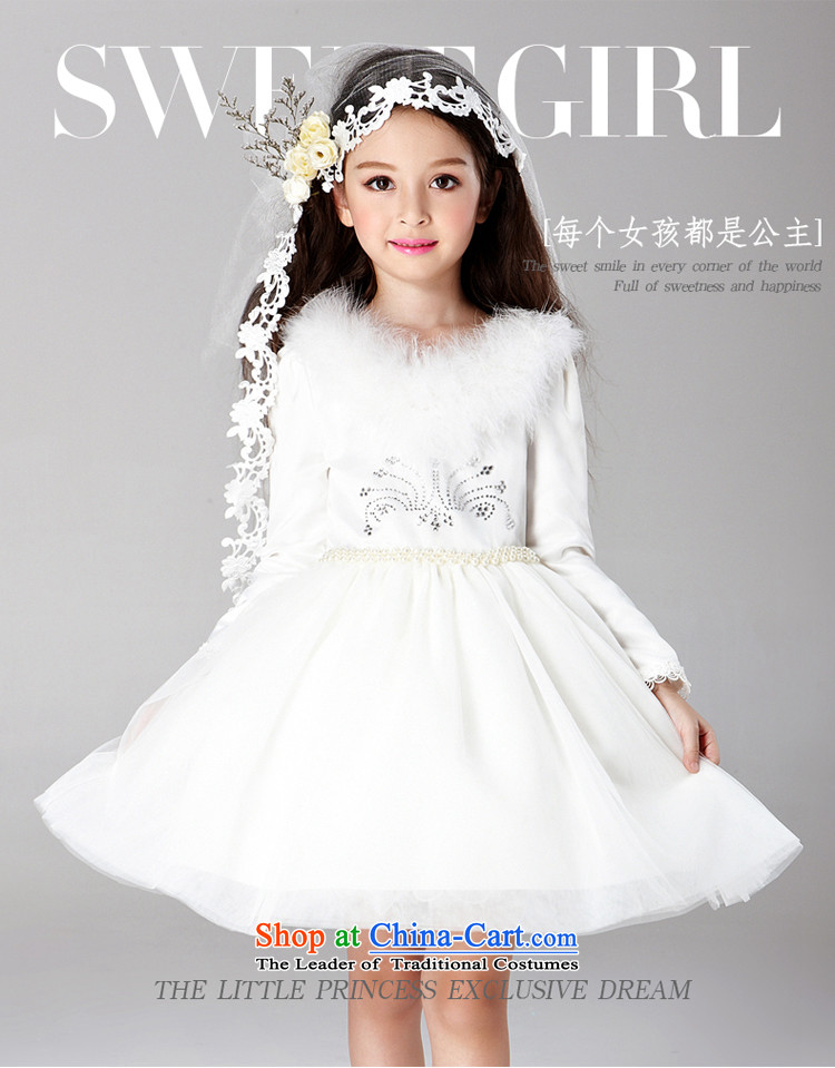Each Princess skirt girls Ngai girl children's apparel will Flower Girls dress girls skirt long-sleeved white dresses Princess 120 pictures, prices, brand platters! The elections are supplied in the national character of distribution, so action, buy now enjoy more preferential! As soon as possible.