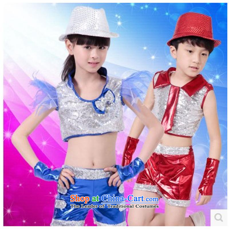 61. Children jazz dance performances to boys street children dance piece on the dancers wearing modern dance show services early childhood girls in accordance with the American Red 110cm, (leyier) , , , shopping on the Internet
