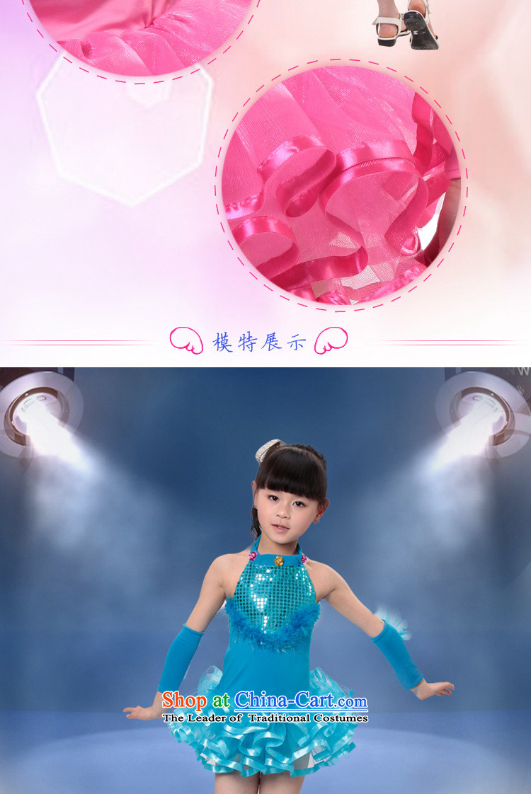 Children costumes girls show apparel shiny cards early childhood modern Latin Dance Dance Dance services blue stylish 130cm photo, prices, brand platters! The elections are supplied in the national character of distribution, so action, buy now enjoy more preferential! As soon as possible.