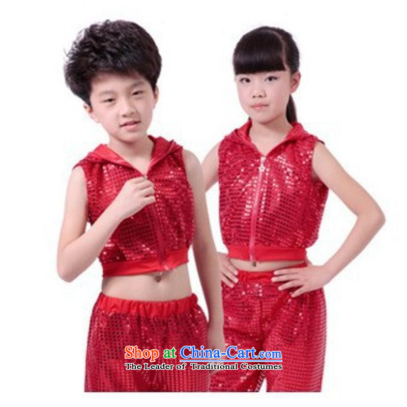 2015 New 61 children will highlight the slice is less-show apparel to boys and girls kit early childhood dance wearing red 120cm,'s, , , , shopping on the Internet