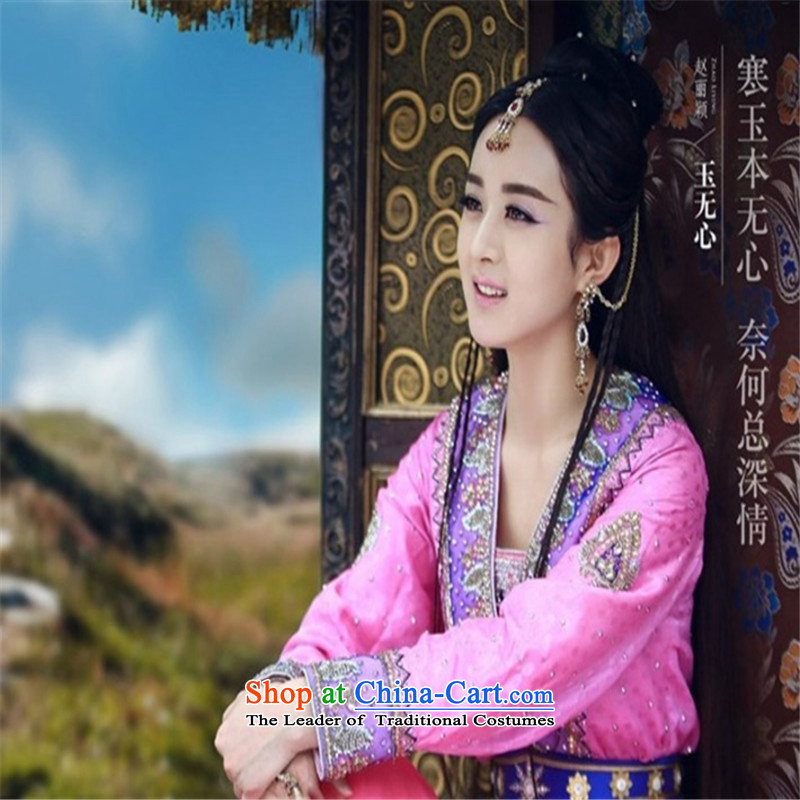 The Zu Mountain warfare discipline Chiu Lai Ying Yu unmotivated with cos costume Assassin Swordsman improved Han-floor photography photo album will white with embroidered 165cm, crown monkey , , , shopping on the Internet