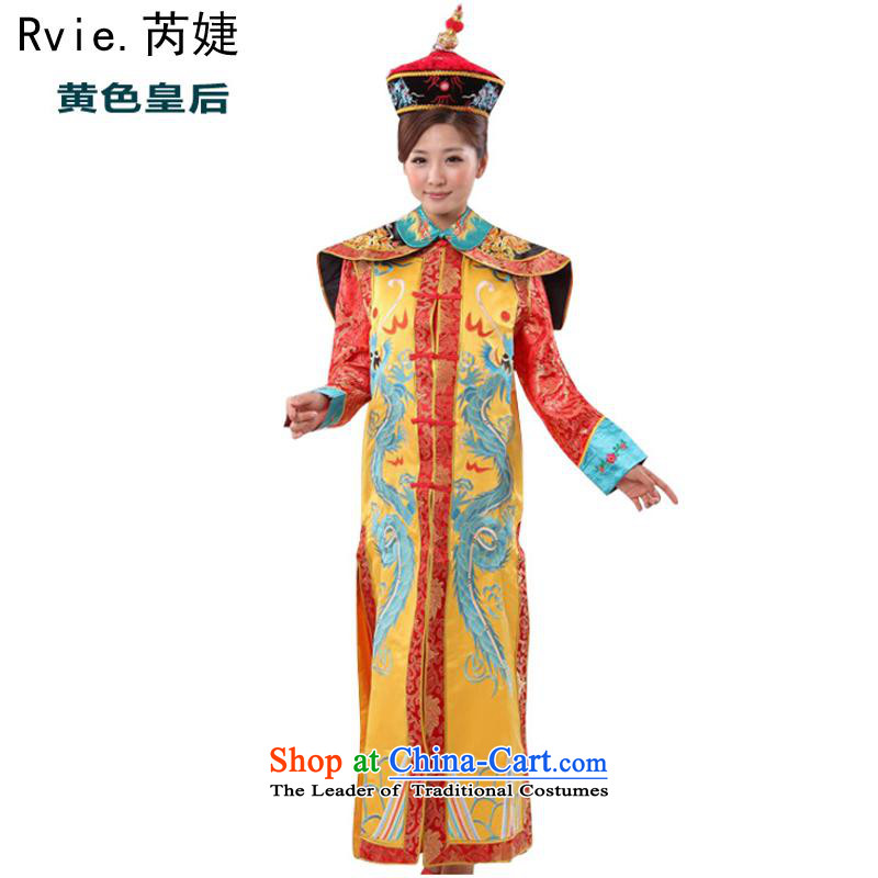Through the drama of the Qing Dynasty, Ms. cos ancient costumes Queen's palace Huang Tai Hou Mi Gwi-goddess Lucina stage costumes are Code Red, in accordance with the (leyier) , , , shopping on the Internet