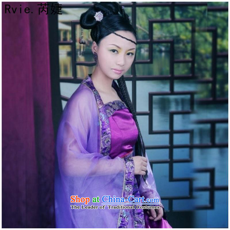 Ms. Tang dynasty costume Han-Style 7 fairies costumes staged theatrical performances by Tang wind photo album female purple are code